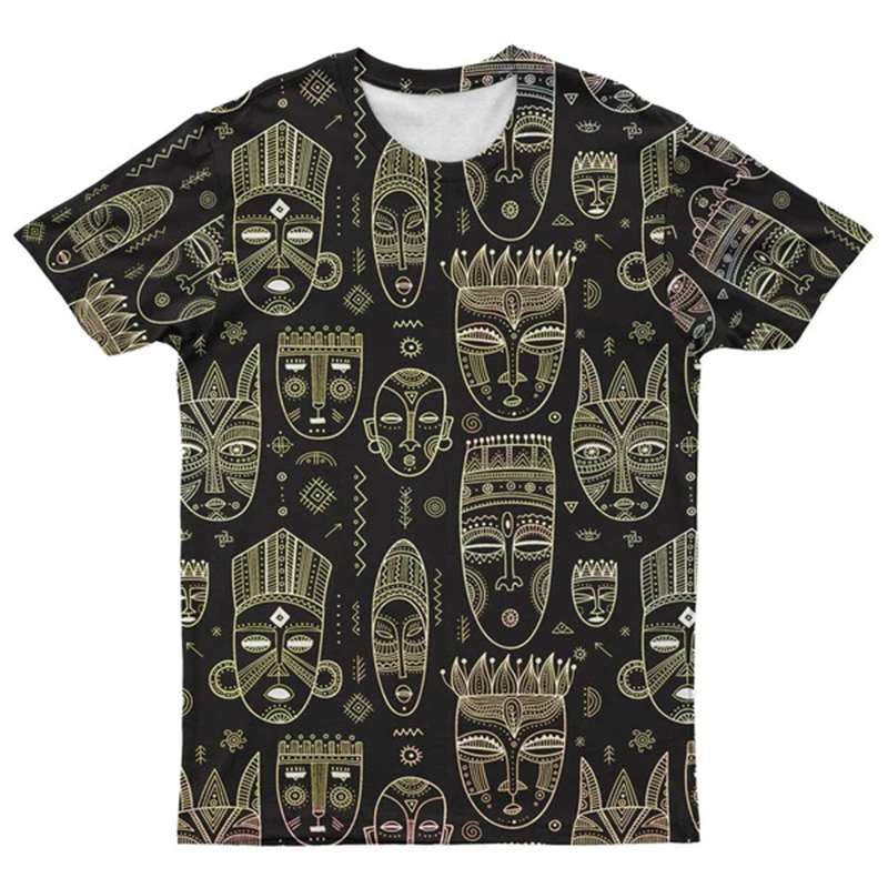 Dashiki Shirt Men - Africa Ethnic T-Shirts African Dashiki 3D