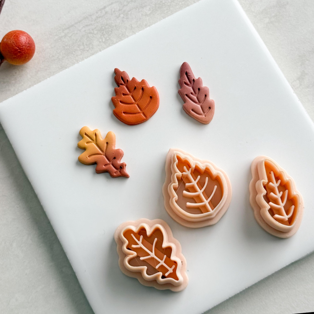 Ethnic Fashion Jewellery - Flowers Polymer Clay Earring Cutters Embossed