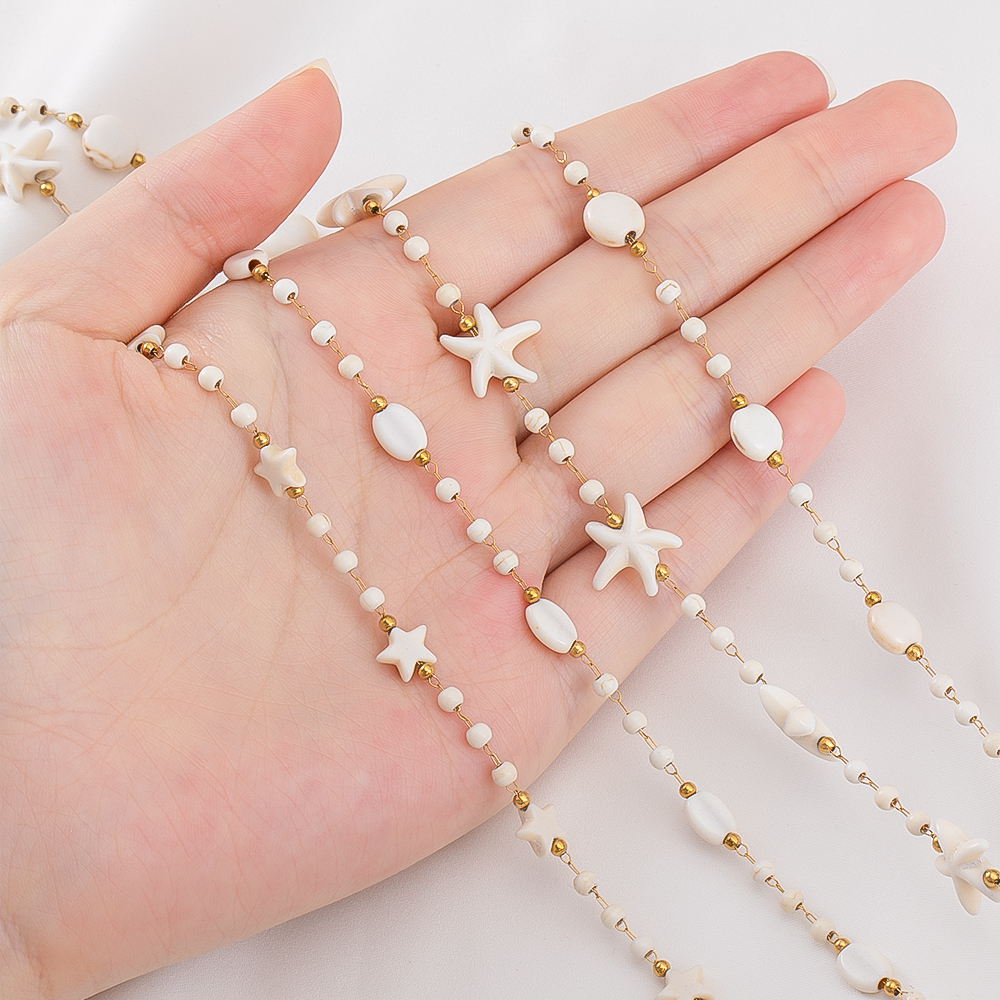 Ethnic Fashion Jewellery - 1M Boho Chain Stainless Steel White
