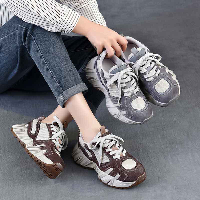 4.5cm Air Mesh Suede Genuine L - Ethnic Fashion In review and price