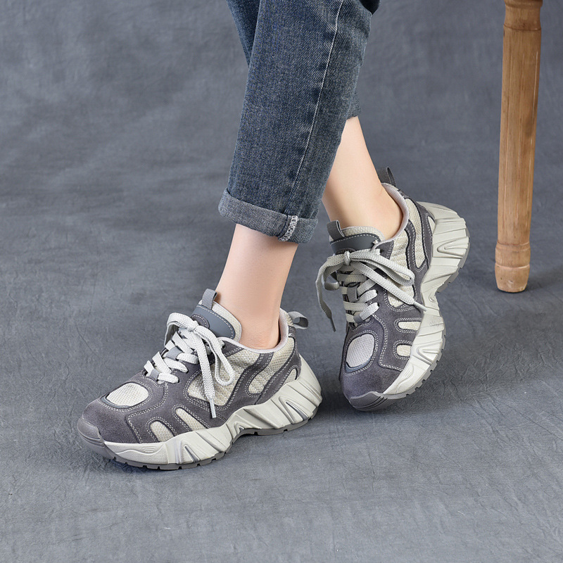 4.5cm Air Mesh Suede Genuine L - Ethnic Fashion In review and price