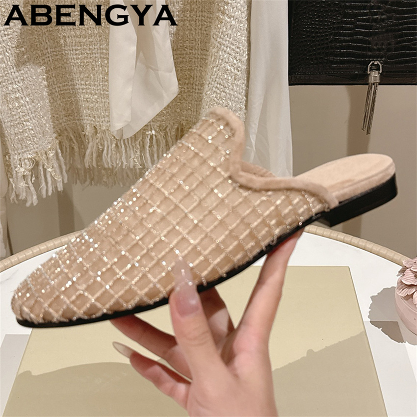 Shiny Lace Mesh Round Toe Flat - Ethnic Fashion In review and price