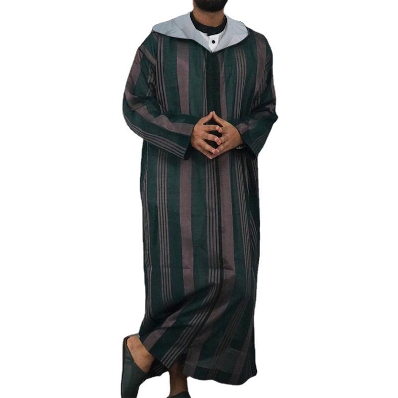 Muslim Hooded Robe Dashiki Lon - Dashiki Shirt Men review and price