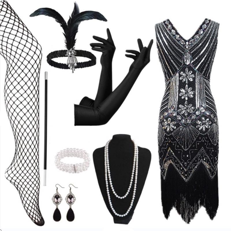 Beaded Tassel Sequin Dress Lat - Ethnic Fashion Brand review and price