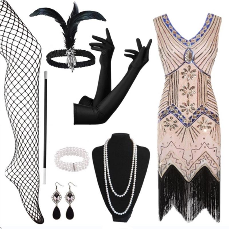 Beaded Tassel Sequin Dress Lat - Ethnic Fashion Brand review and price
