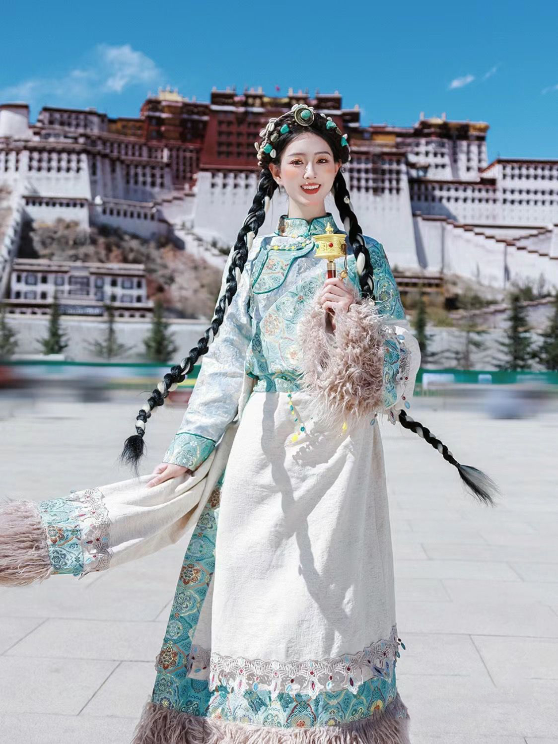 Blue Tibetan Ethnic Noblewoman - Ethnic Clothing & Online Fashion Store Khaadi Us review and price