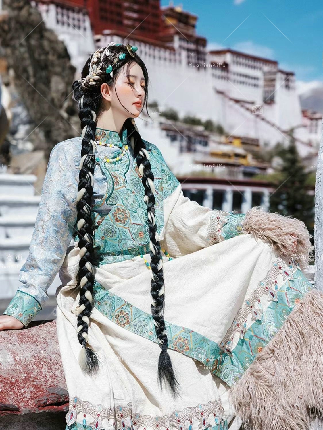 Blue Tibetan Ethnic Noblewoman - Ethnic Clothing & Online Fashion Store Khaadi Us review and price