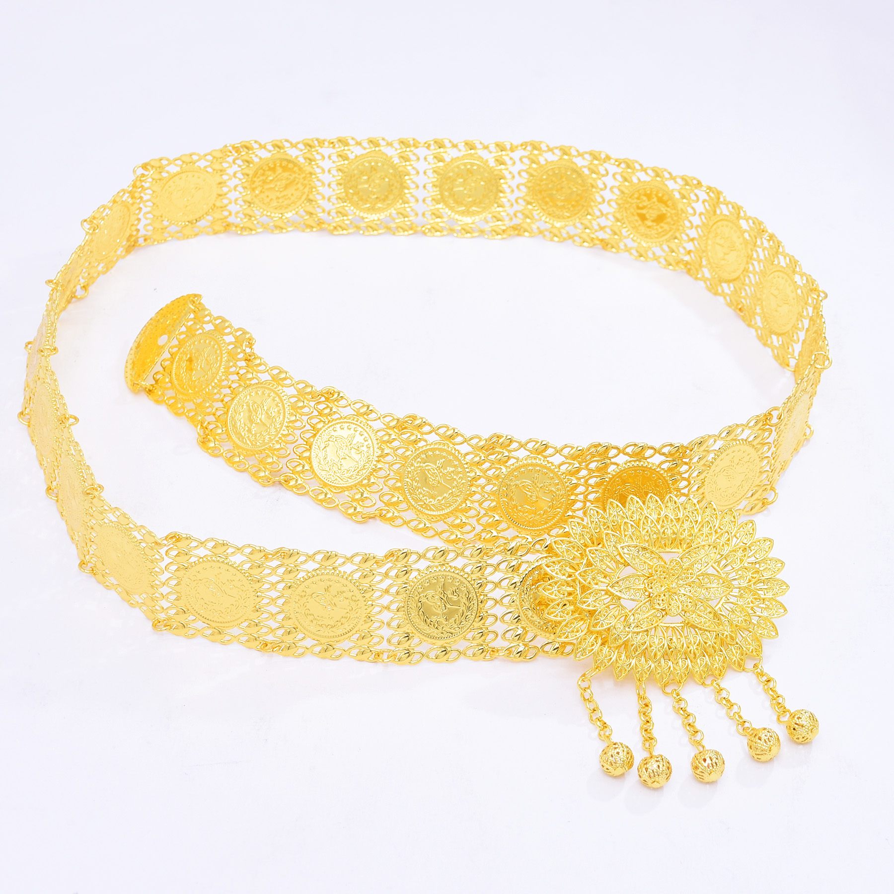 Golden Alloy Carved Hollow Geo - Ethnic Fashion Co In review and price