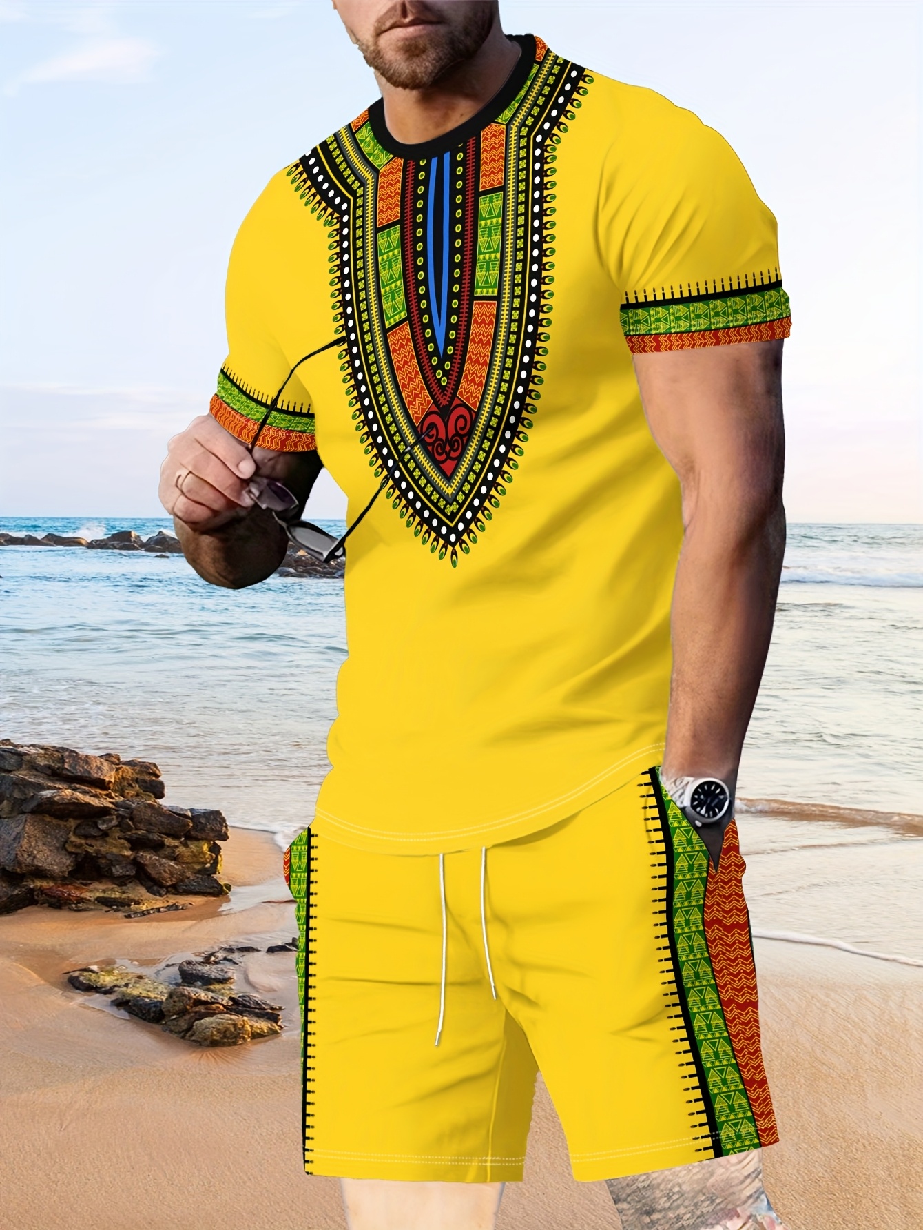 New Men's Suits African Dashik - Dashiki Shirt Men review and price