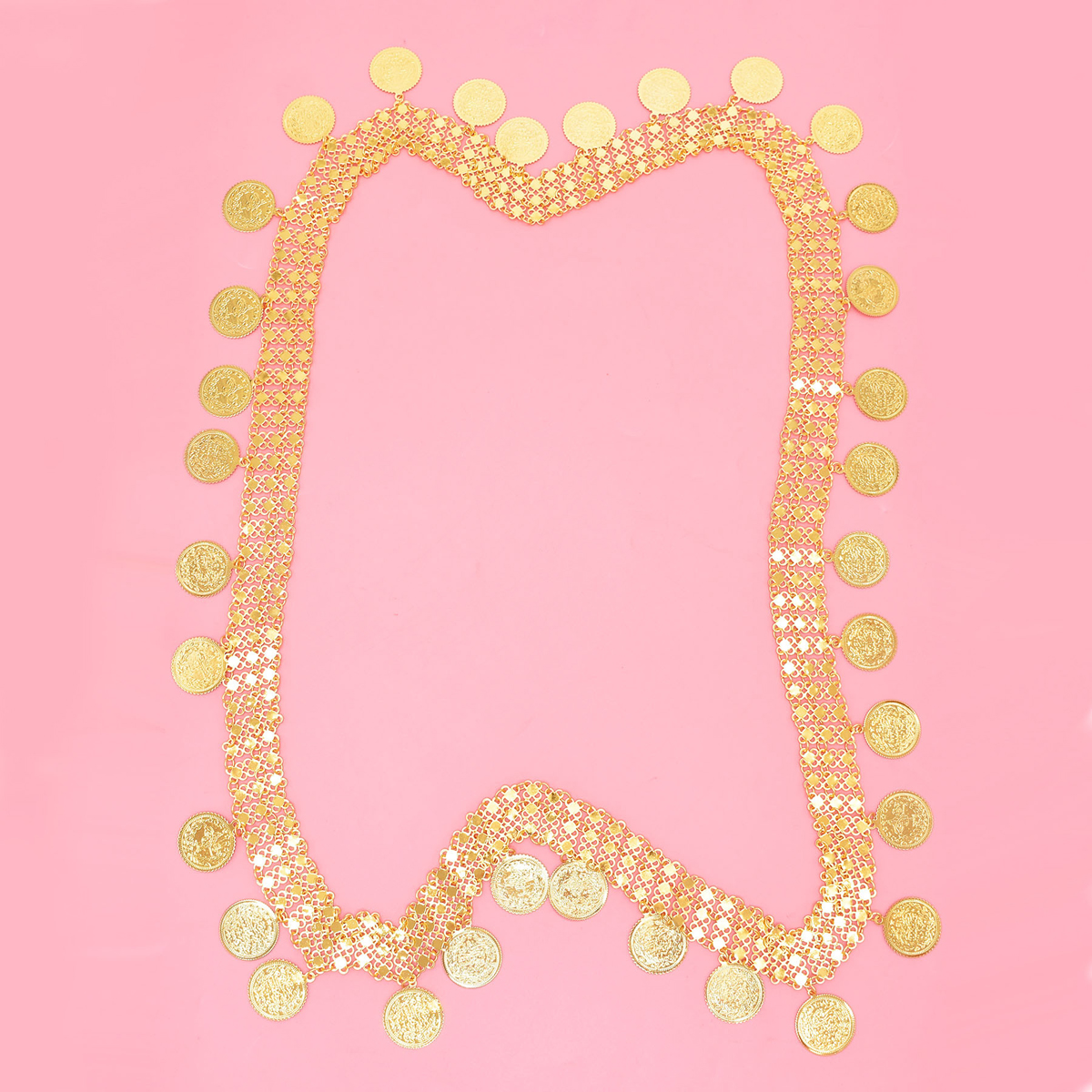 Gold Plated Simple Large Coins - Ethnic Fashion Co In review and price
