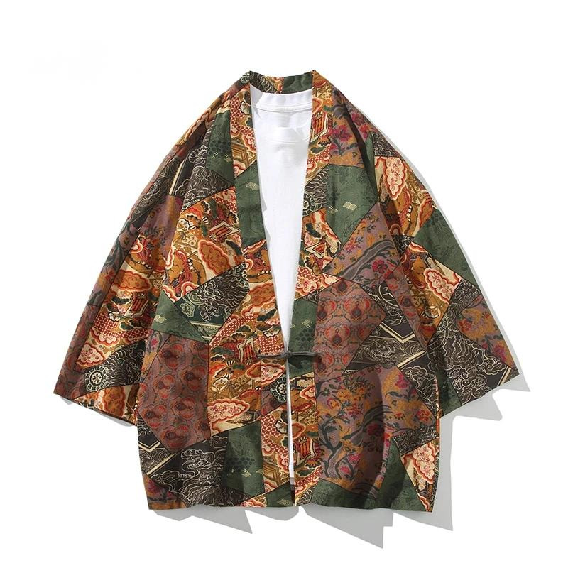 Ethnic Style Print Yukata Men  - Ethnic Fashion In review and price