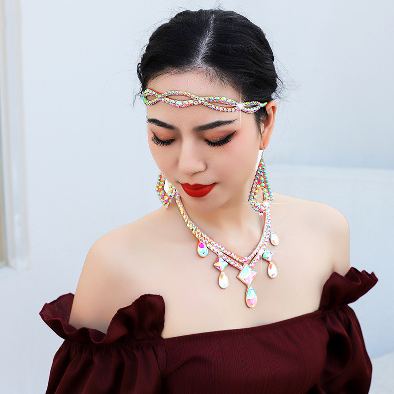 Women Rhinestone Forehead Head - Ethnic Fashion Jewellery review and price